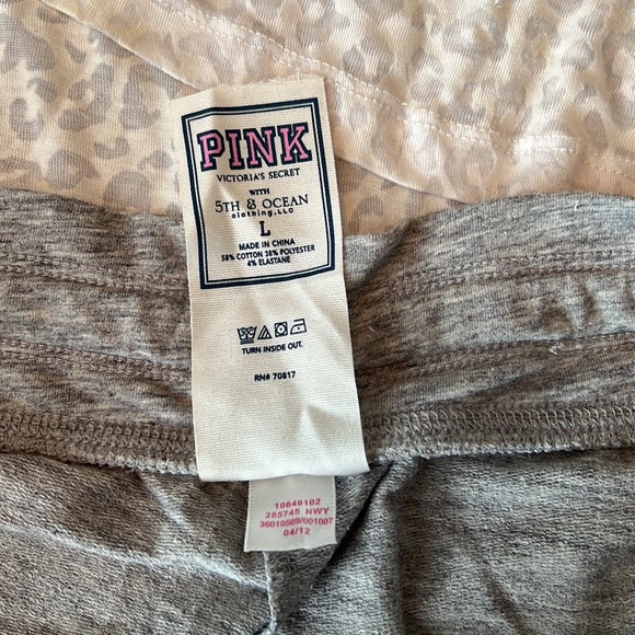 Victoria Secret Pink New York Yankees Lounge/Pajama Set - Size Large - Picture 3 of 6